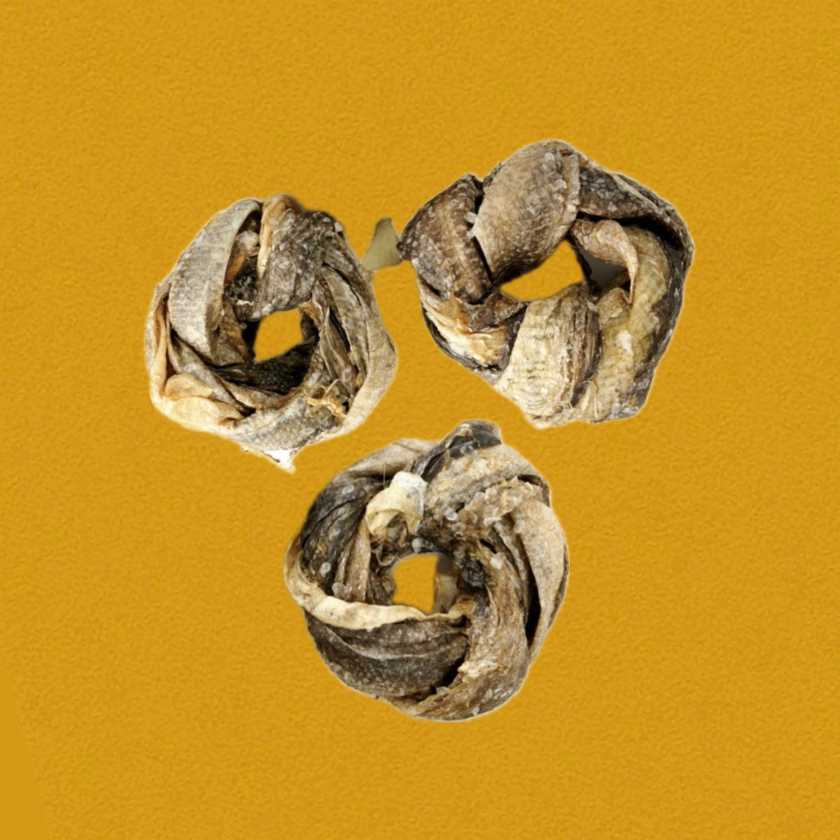 Donuts de peau de cabillaud