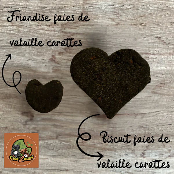 Biscuits Foies de volaille & carottes